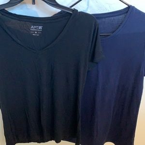 2 T-shirts. Med and Large